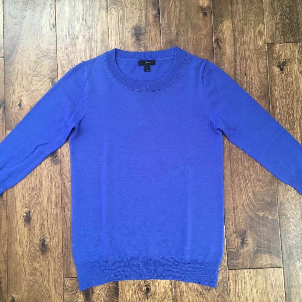 Merino Wool J.Crew Tippi Sweater - Cobalt Blue